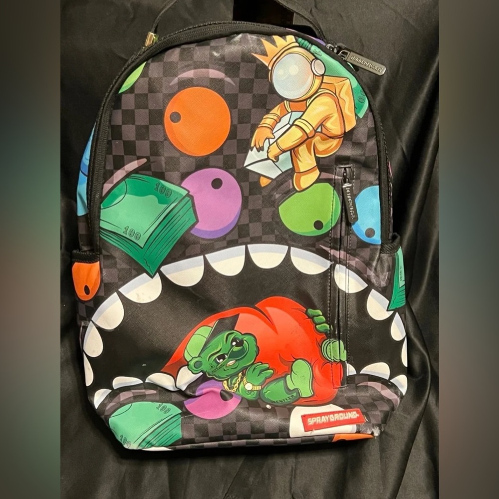 Sprayground Mad Shark Backpack Limited Edition with Gold Tag.